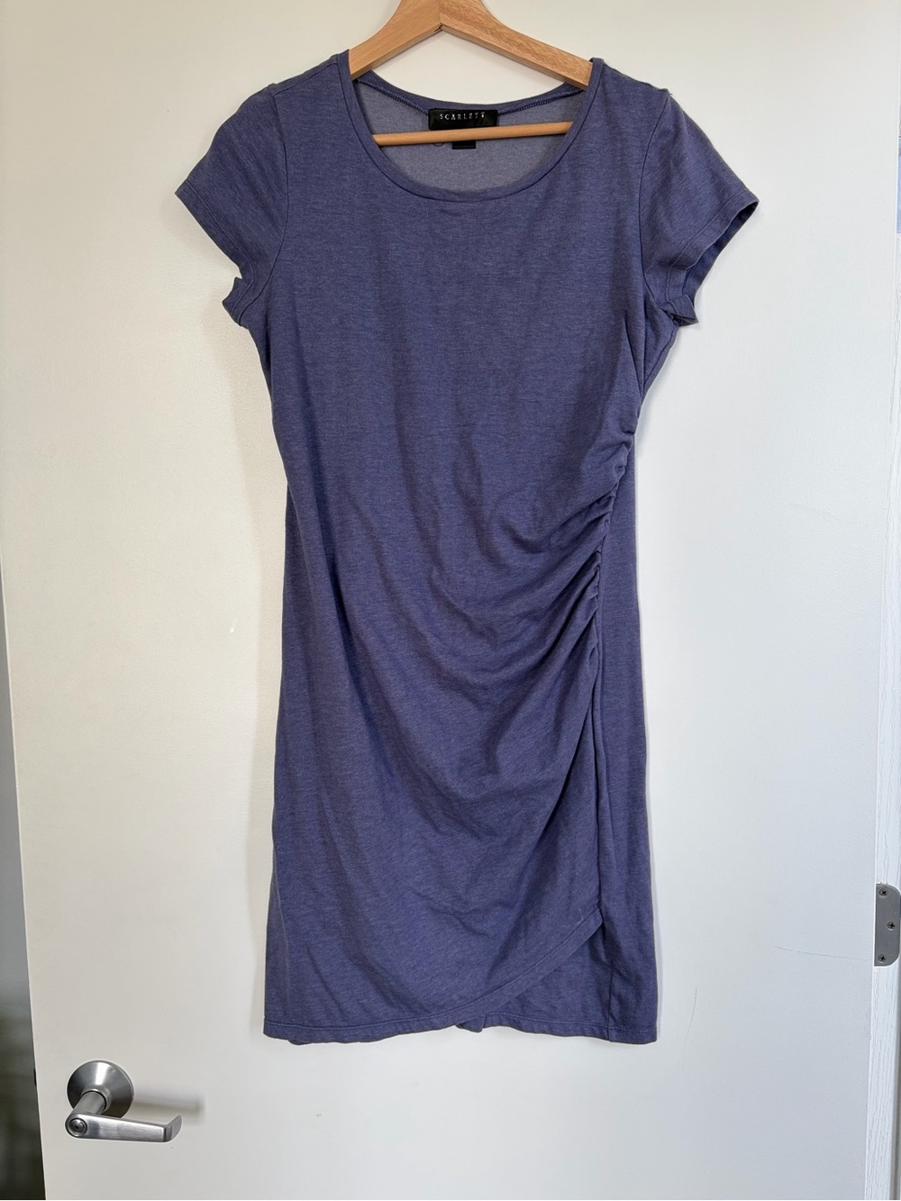 Women’s T.J. Maxx Purple Fitted Midi Dress Size Large Like New